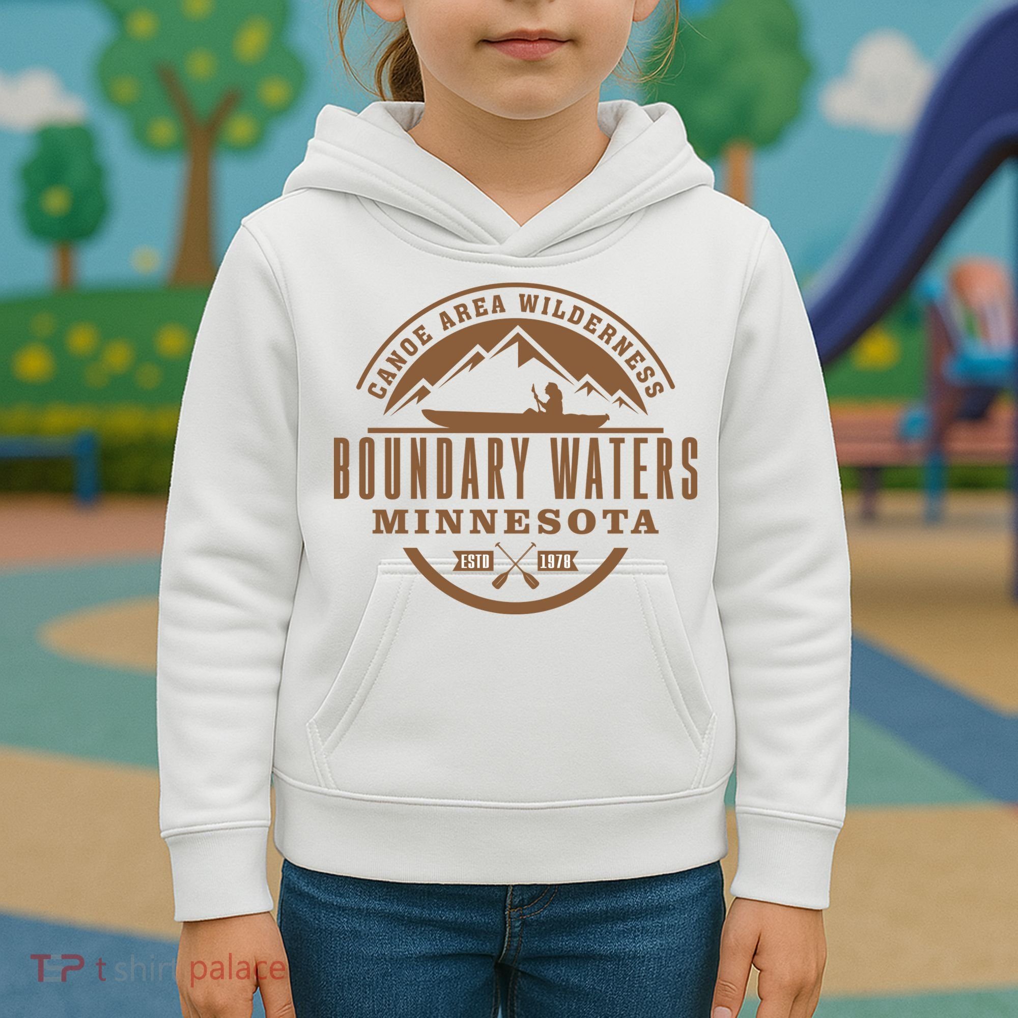 Boundary Waters Minnesota Canoe Area Kids Hoodie