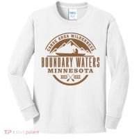 Boundary Waters Minnesota Canoe Area Kids Long Sleeve Shirt thumb 0