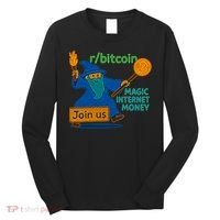 Bitcoin Wizard Magic Internet Money Long Sleeve Shirt thumb 0