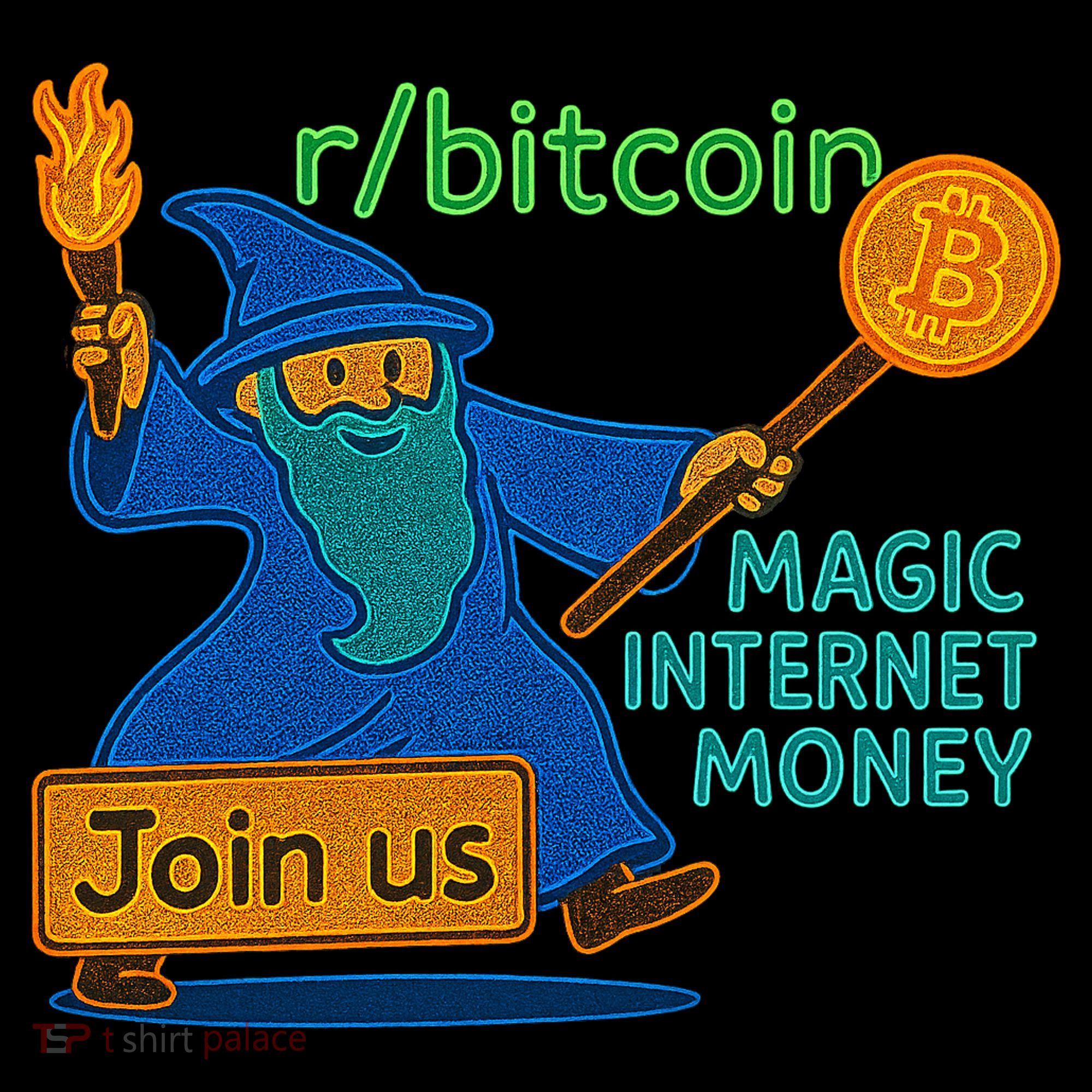 Bitcoin Wizard Magic Internet Money Long Sleeve Shirt