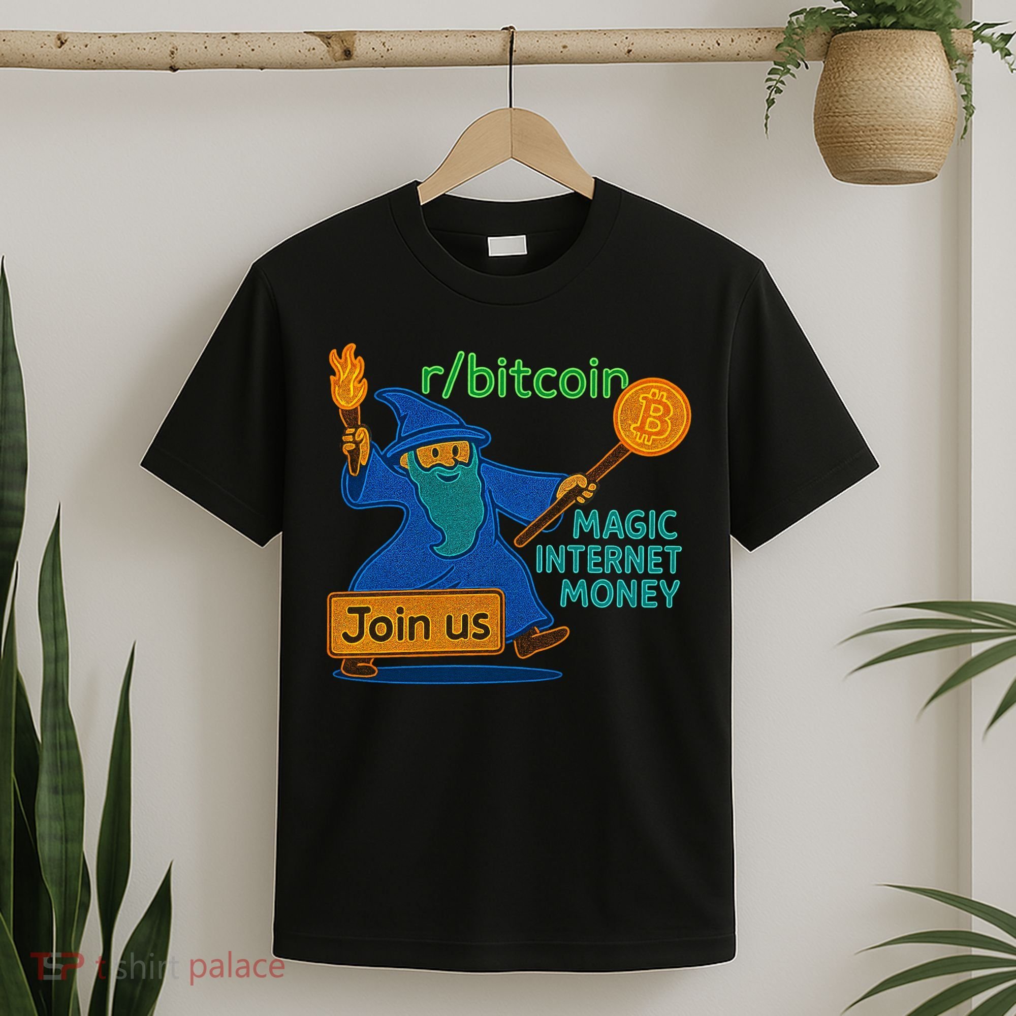 Bitcoin Wizard Magic Internet Money T-Shirt