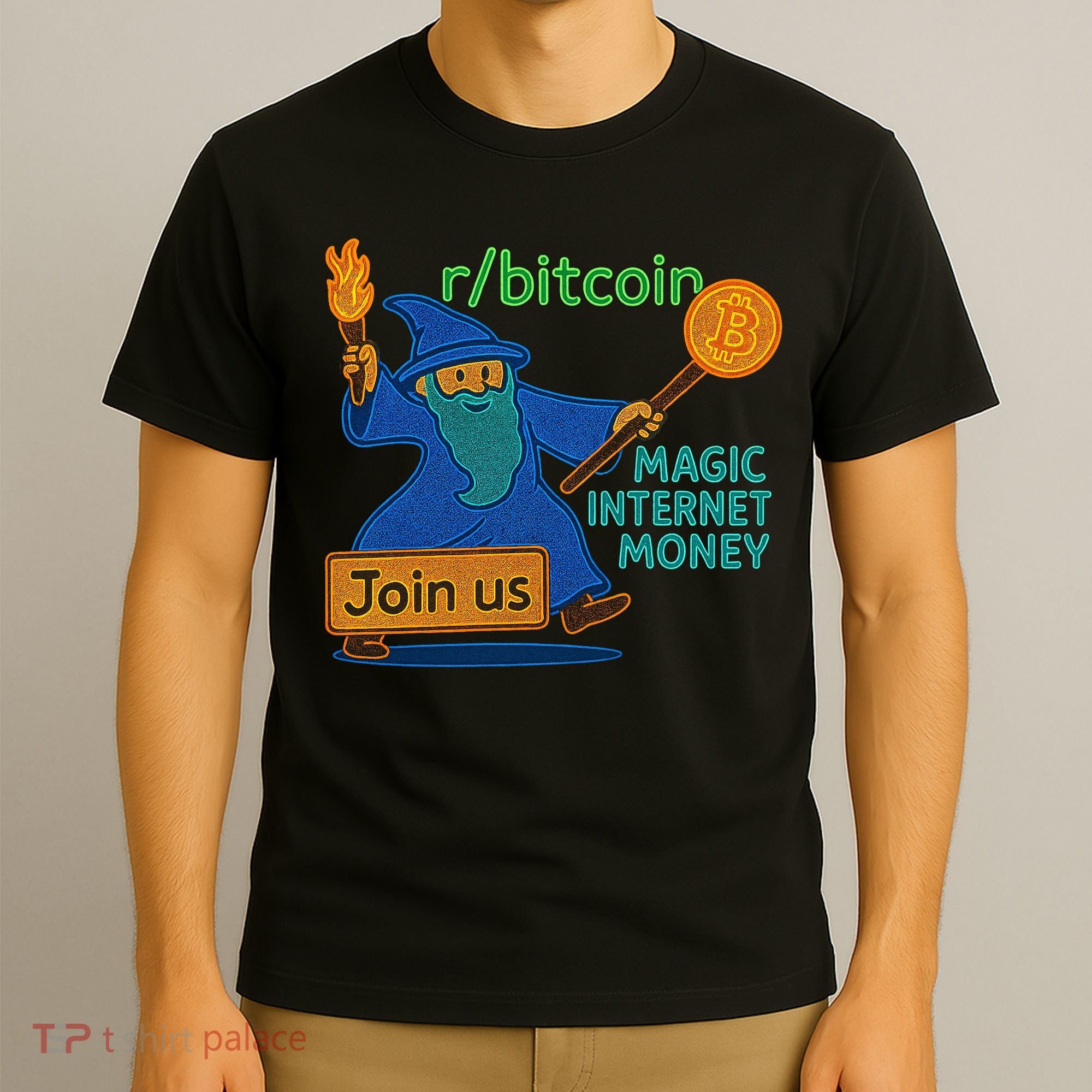 Bitcoin Wizard Magic Internet Money T-Shirt