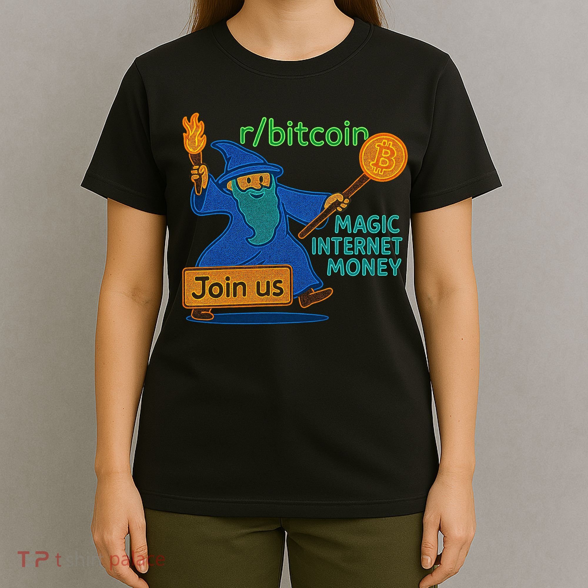 Bitcoin Wizard Magic Internet Money T-Shirt
