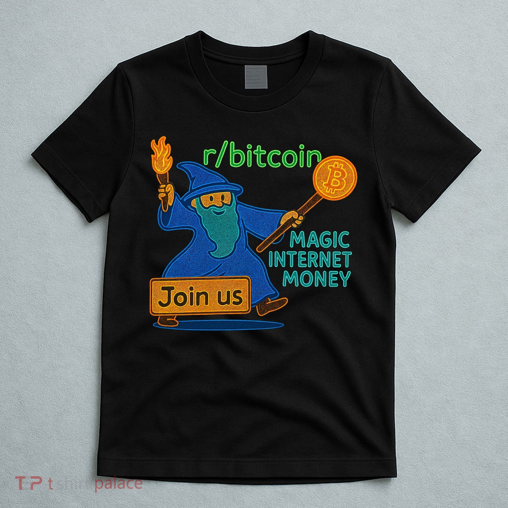 Bitcoin Wizard Magic Internet Money T-Shirt
