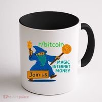 Bitcoin Wizard Magic Internet Money Coffee Mug thumb 1