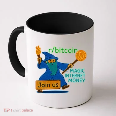 Bitcoin Wizard Magic Internet Money Coffee Mug