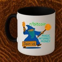 Bitcoin Wizard Magic Internet Money Coffee Mug thumb 2