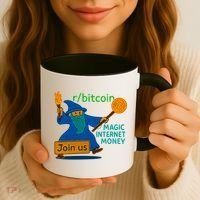 Bitcoin Wizard Magic Internet Money Coffee Mug thumb 3