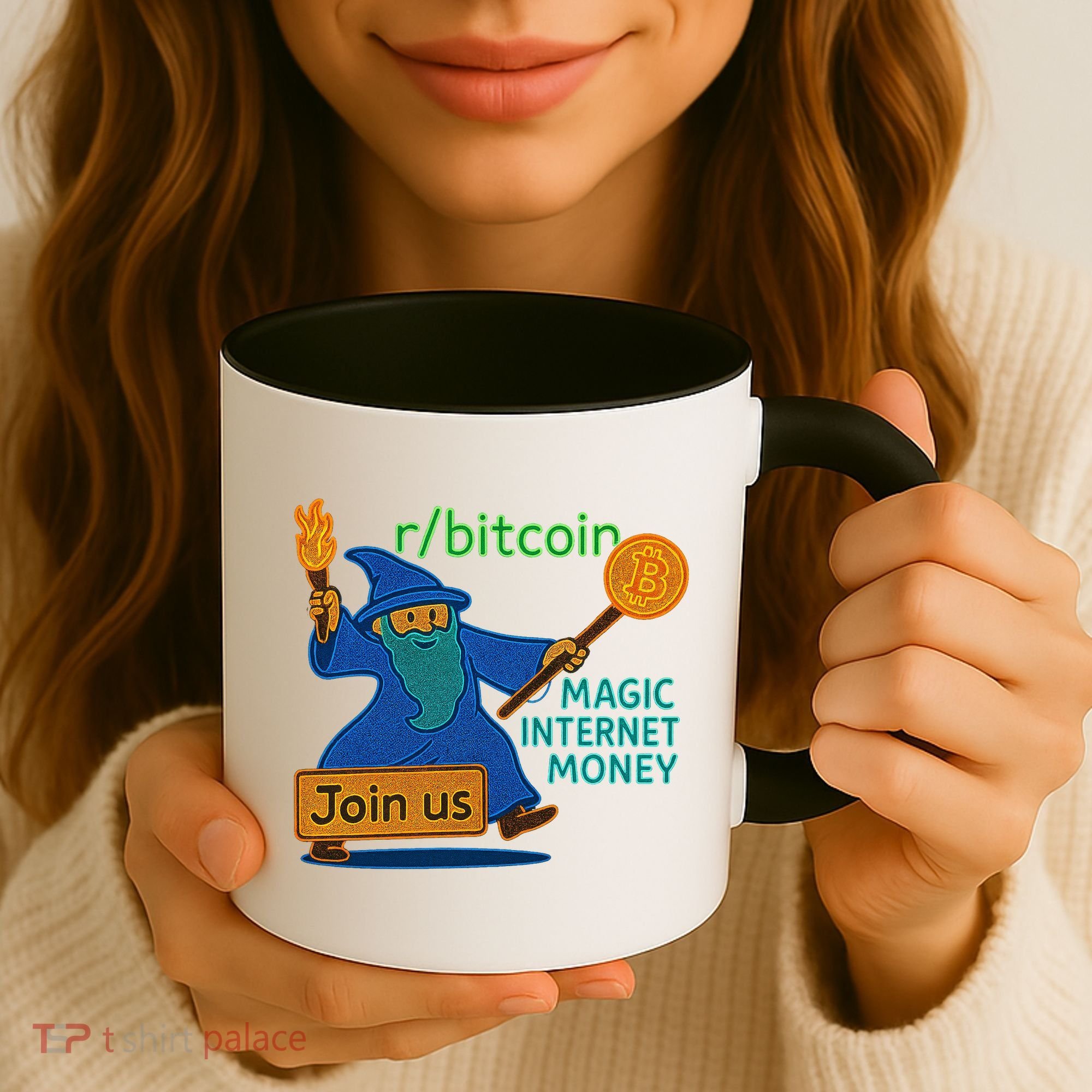 Bitcoin Wizard Magic Internet Money Coffee Mug