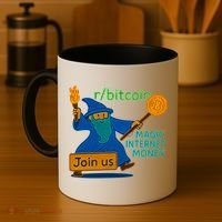 Bitcoin Wizard Magic Internet Money Coffee Mug thumb 4