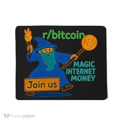 Bitcoin Wizard Magic Internet Money Mousepad