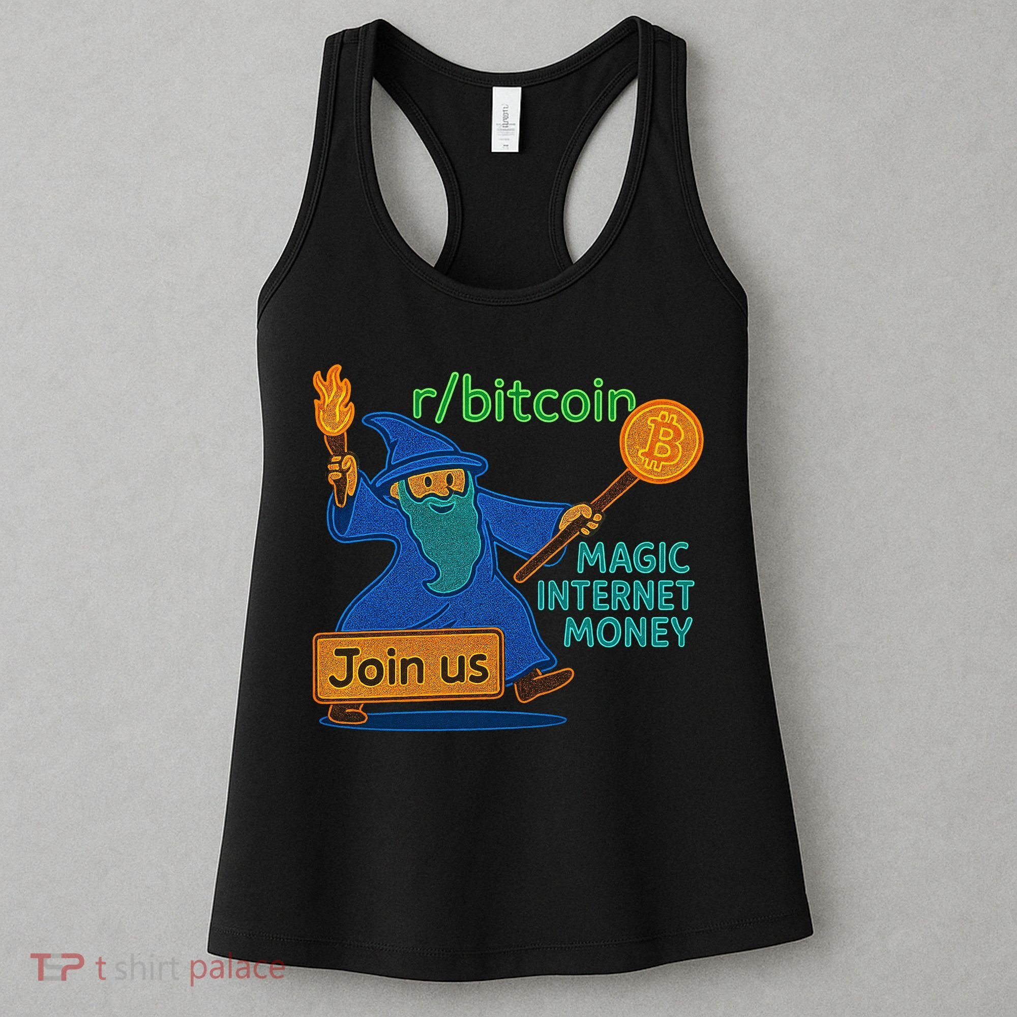 Bitcoin Wizard Magic Internet Money Women's Tank Top