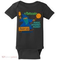 Bitcoin Wizard Magic Internet Money Baby Bodysuit thumb 0