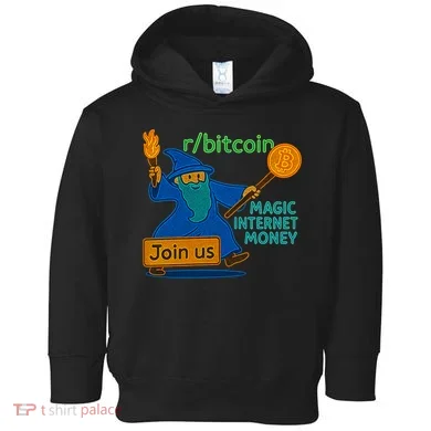 Bitcoin Wizard Magic Internet Money Toddler Hoodie