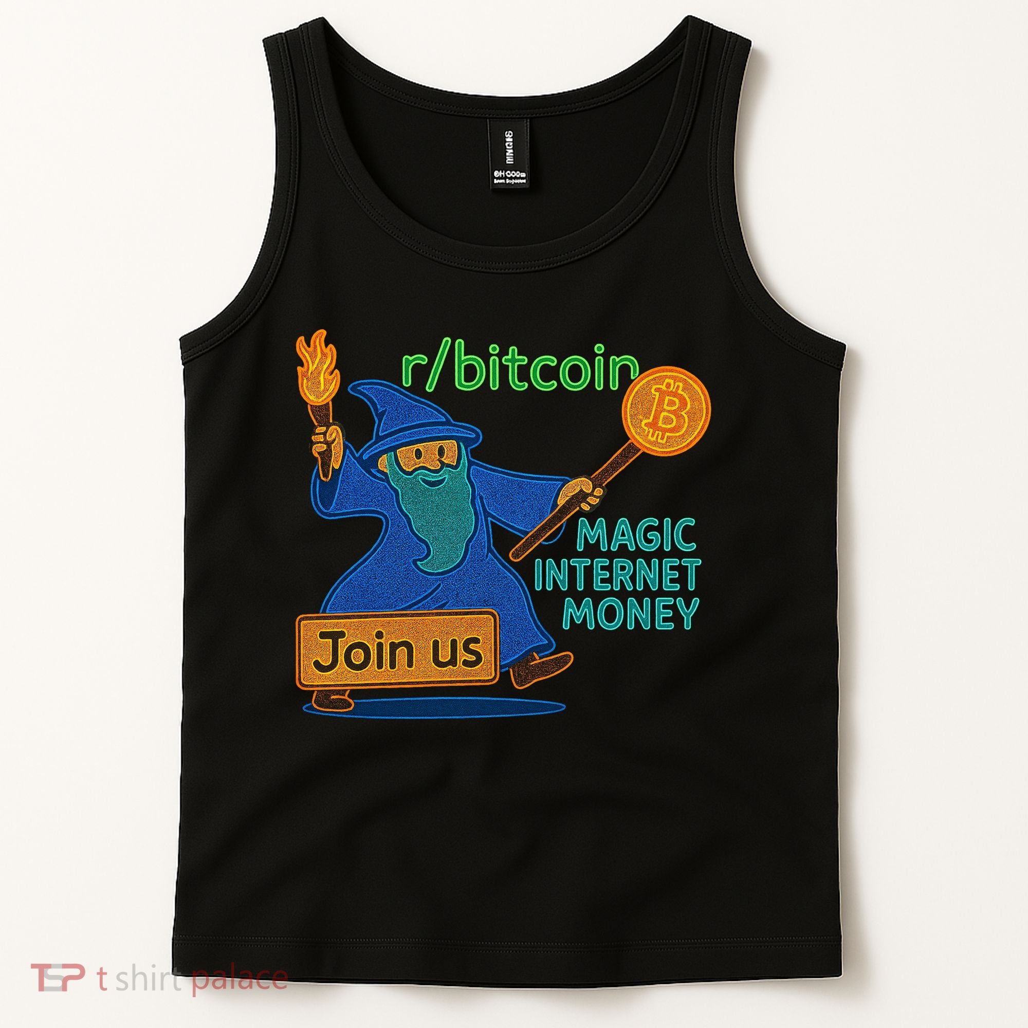 Bitcoin Wizard Magic Internet Money Tank Top