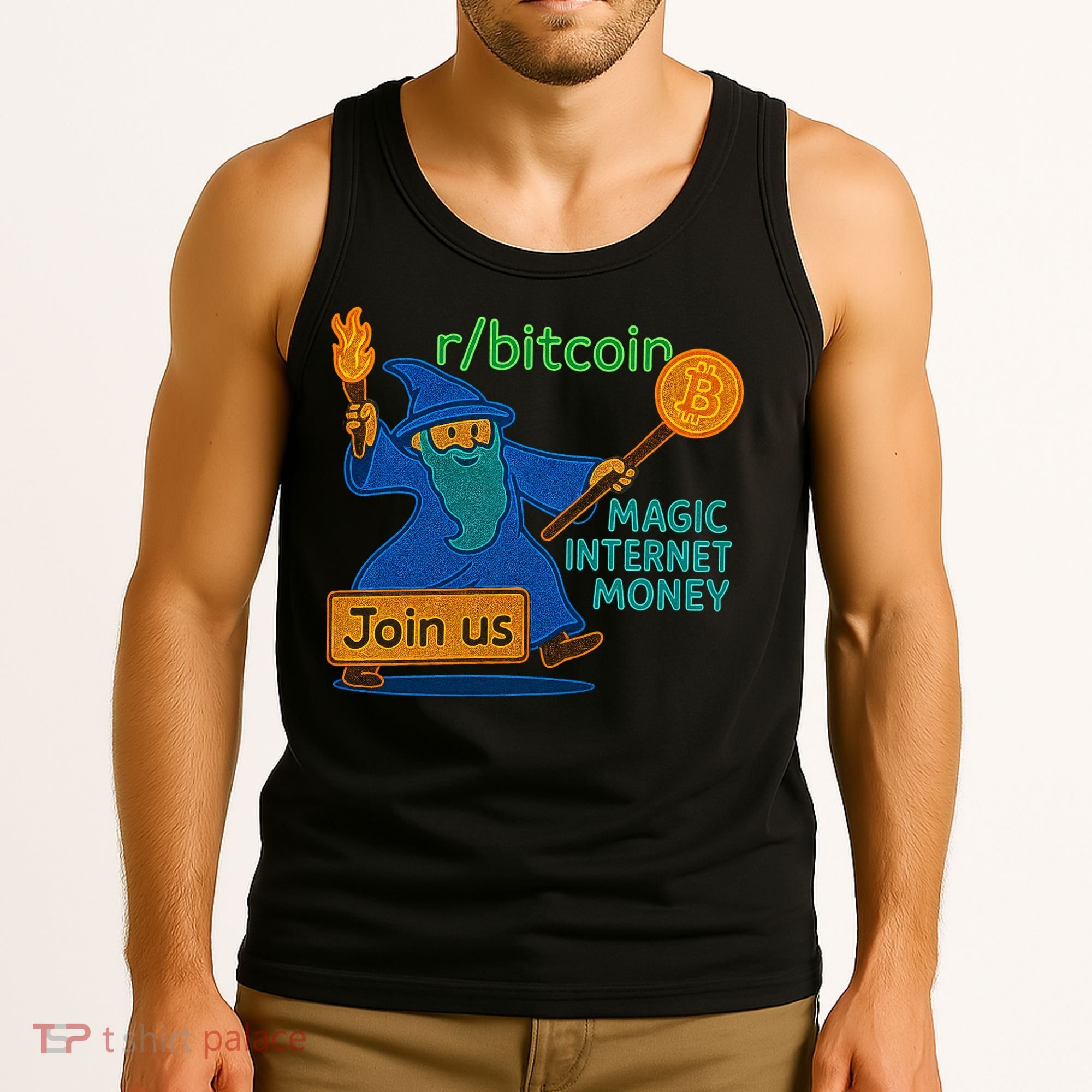 Bitcoin Wizard Magic Internet Money Tank Top