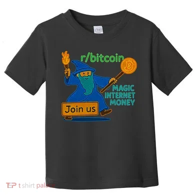 Bitcoin Wizard Magic Internet Money Toddler T-Shirt