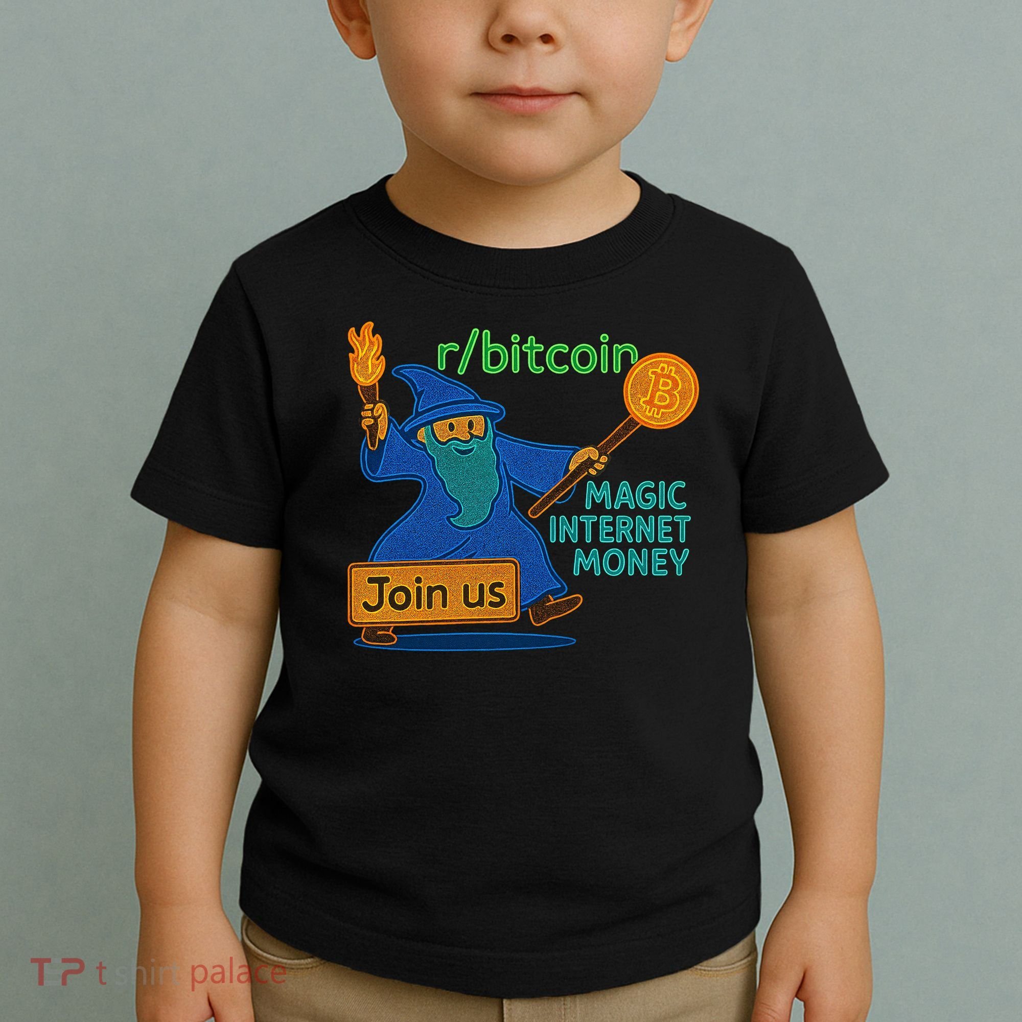 Bitcoin Wizard Magic Internet Money Toddler T-Shirt