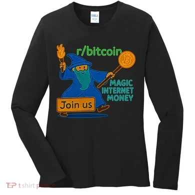 Bitcoin Wizard Magic Internet Money Women's Long Sleeve Shirt