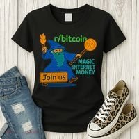 Bitcoin Wizard Magic Internet Money Women's T-Shirt thumb 3