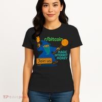 Bitcoin Wizard Magic Internet Money Women's T-Shirt thumb 4
