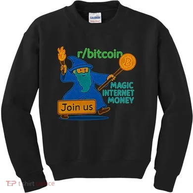 Bitcoin Wizard Magic Internet Money Kids Sweatshirt