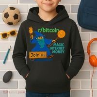 Bitcoin Wizard Magic Internet Money Kids Hoodie thumb 2