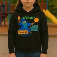 Bitcoin Wizard Magic Internet Money Kids Hoodie thumb 3