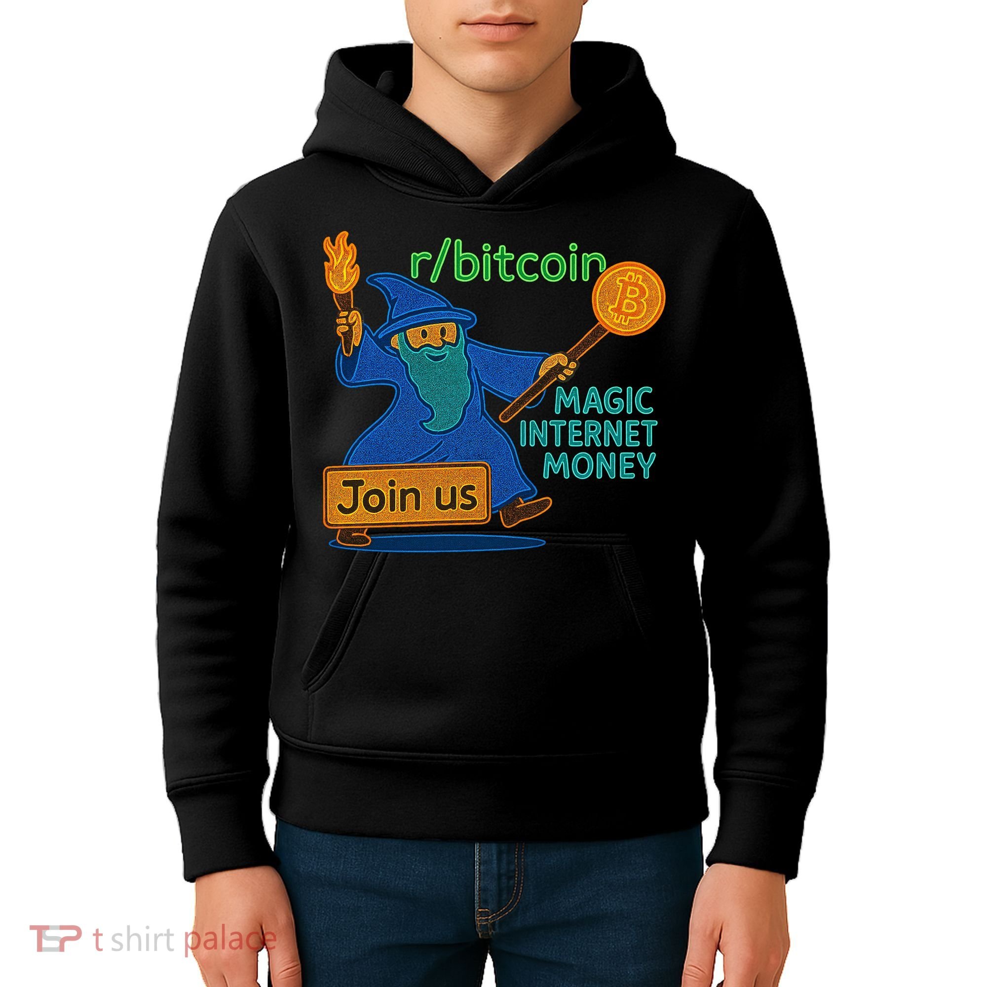 Bitcoin Wizard Magic Internet Money Kids Hoodie