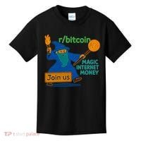 Bitcoin Wizard Magic Internet Money Kids T-Shirt thumb 0