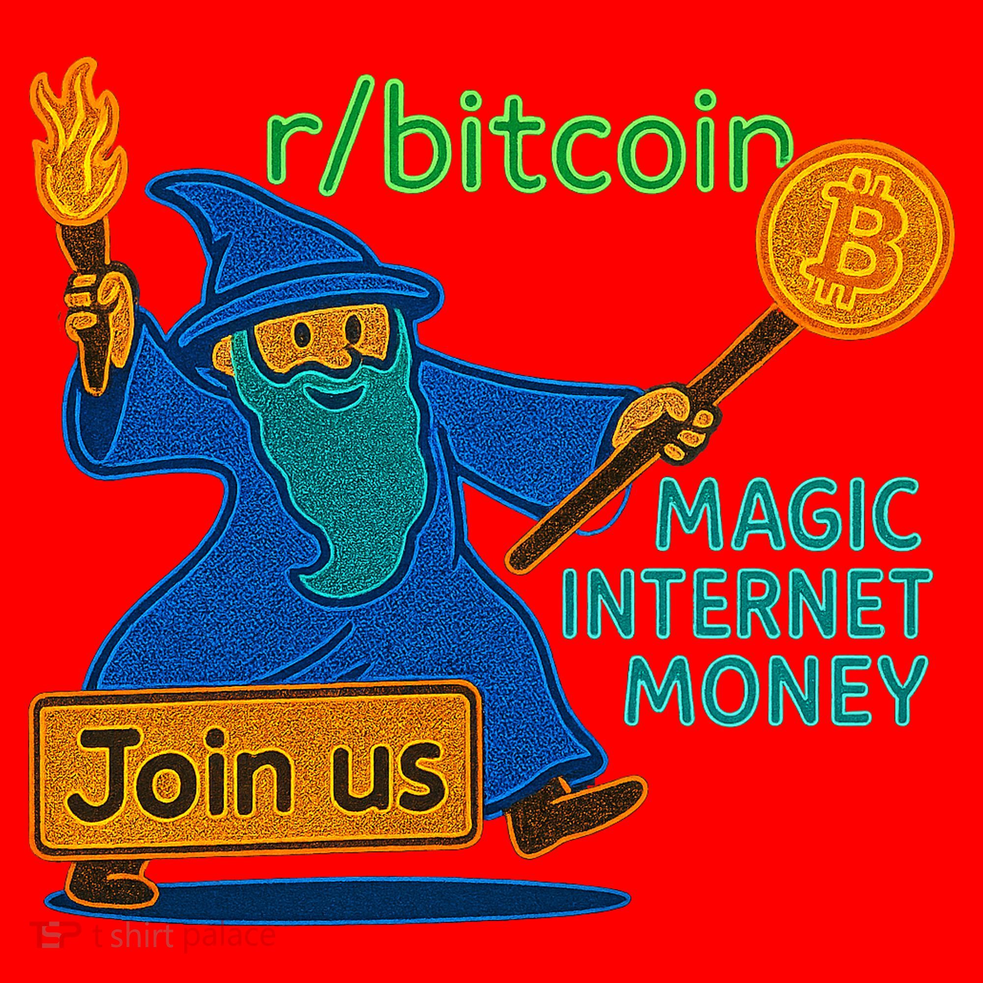 Bitcoin Wizard Magic Internet Money Santa Hat