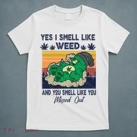 Bear Weed Marijuana 420 Smoker Yes I Smell Like Weed T-Shirt thumb 5