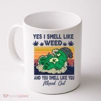 Bear Weed Marijuana 420 Smoker Yes I Smell Like Weed Coffee Mug thumb 0