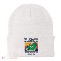 Bear Weed Marijuana 420 Smoker Yes I Smell Like Weed Beanie thumb 0