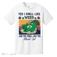 Bear Weed Marijuana 420 Smoker Yes I Smell Like Weed Kids T-Shirt thumb 0