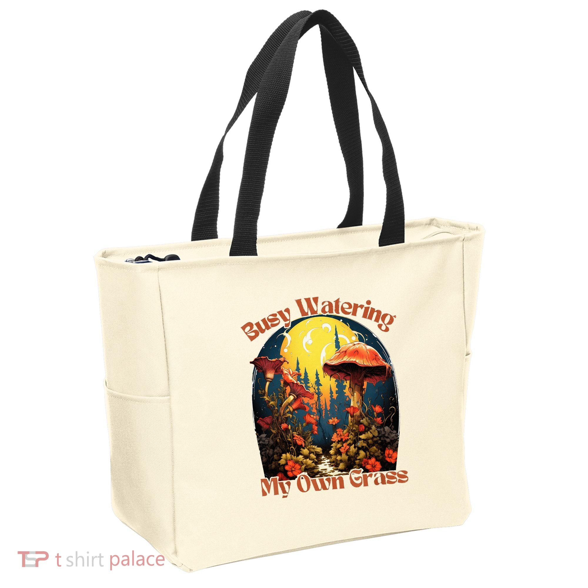 Busy Watering My Own Grass Mind Your Own Self Grow Business Tote Bag