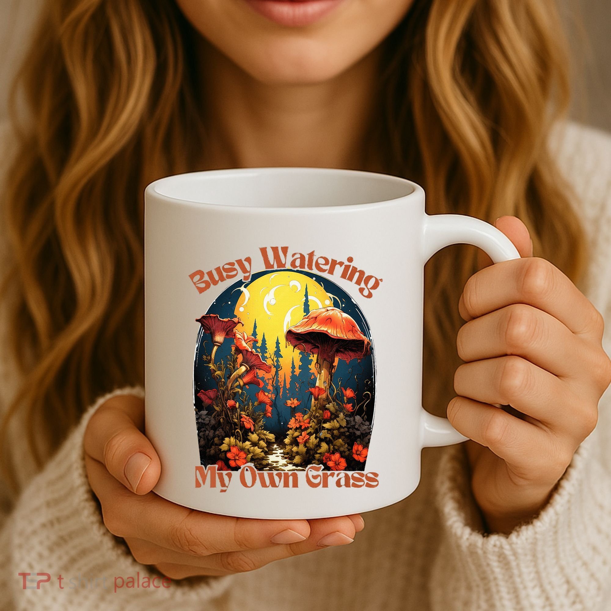 Busy Watering My Own Grass Mind Your Own Self Grow Business Coffee Mug