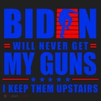 Biden Will Never Take My Guns Away I Keep Them Upstairs Women's Sweatshirt thumb 2