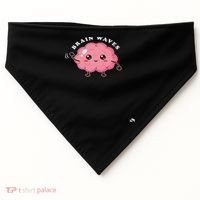 Brain Waves Neurology Surgical Technologist Scrub Tech USA-Made Doggie Bandana thumb 0