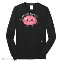 Brain Waves Neurology Surgical Technologist Scrub Tech Long Sleeve Shirt thumb 0