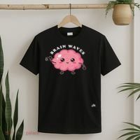 Brain Waves Neurology Surgical Technologist Scrub Tech T-Shirt thumb 2