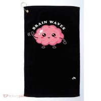 Brain Waves Neurology Surgical Technologist Scrub Tech Golf Towel thumb 0