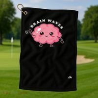 Brain Waves Neurology Surgical Technologist Scrub Tech Golf Towel thumb 1