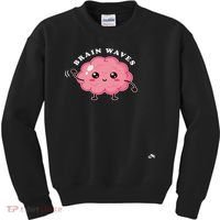 Brain Waves Neurology Surgical Technologist Scrub Tech Kids Sweatshirt thumb 0