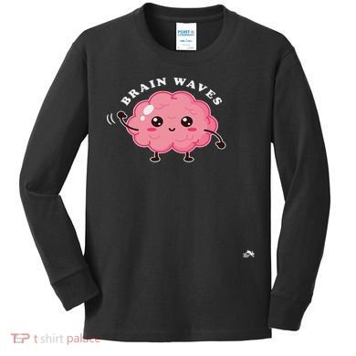 Brain Waves Neurology Surgical Technologist Scrub Tech Kids Long Sleeve Shirt