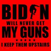 Biden Will Never Get My Guns I Keep Them Upstairs Funny Santa Hat thumb 1