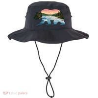 Bear Wildlife Nature River National Park Sunset  Bucket Hat thumb 0