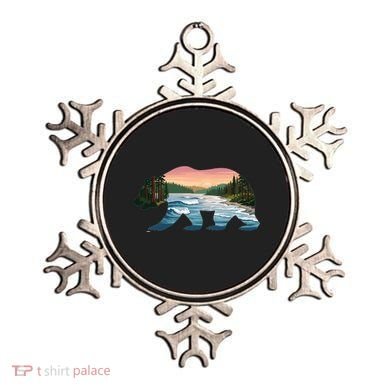 Bear Wildlife Nature River National Park Sunset  Ornament