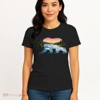 Bear Wildlife Nature River National Park Sunset  Women's T-Shirt thumb 4