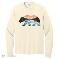 Bear Wildlife Nature River National Park Sunset  Long Sleeve Shirt thumb 0